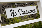 no vacancies real estate sign 